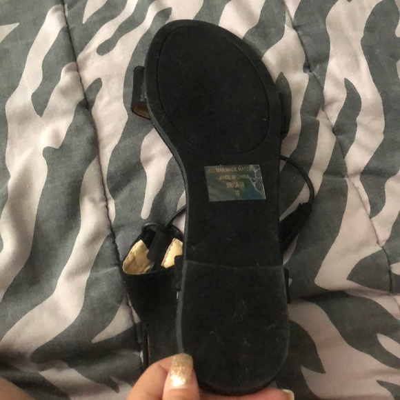 Black tassel sandals - Picture 3 of 4